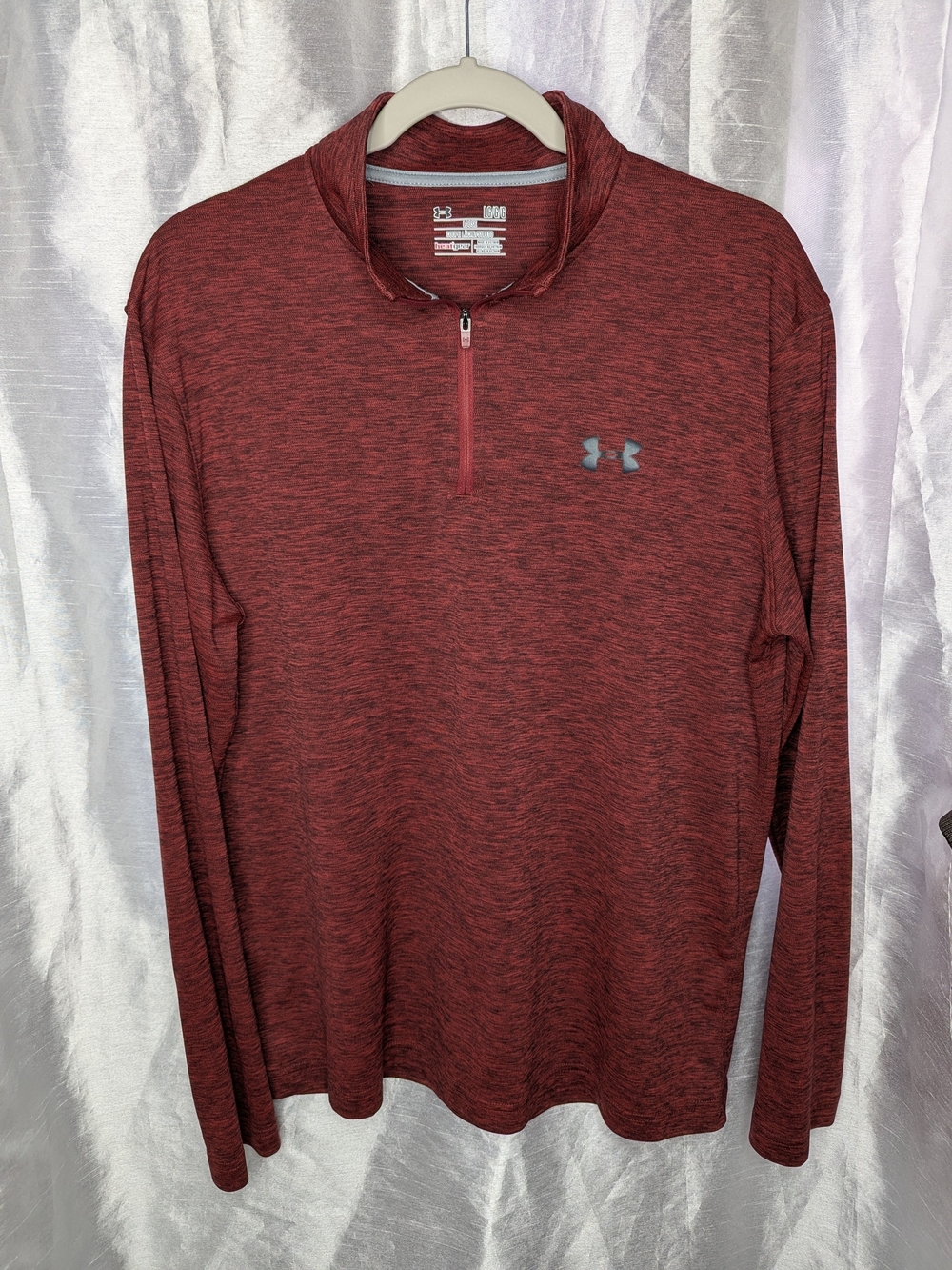 Under Armour Men's Red Quarter-Zip Performance Shirt